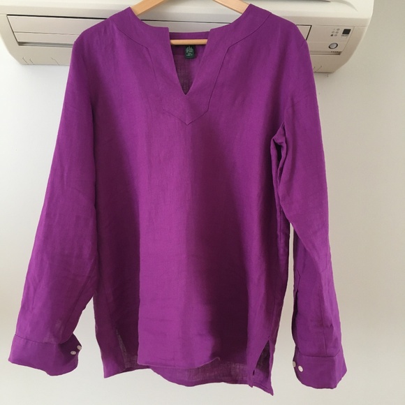 Lauren Ralph Lauren linen tunic sz large - Picture 1 of 8